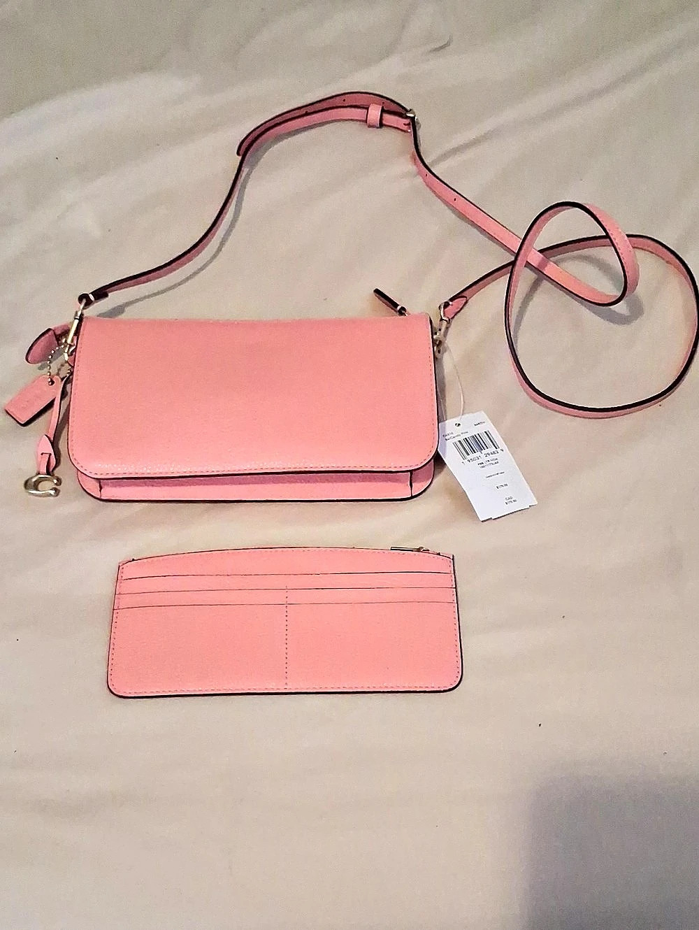 Coach Candy Pink Leather Crossbody Bag C4816 READ